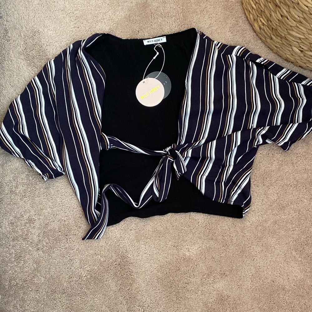 Striped crop top